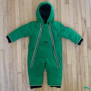 Canada Goose Baby Lamb Snow Suit 12-18 months in Jade Green
